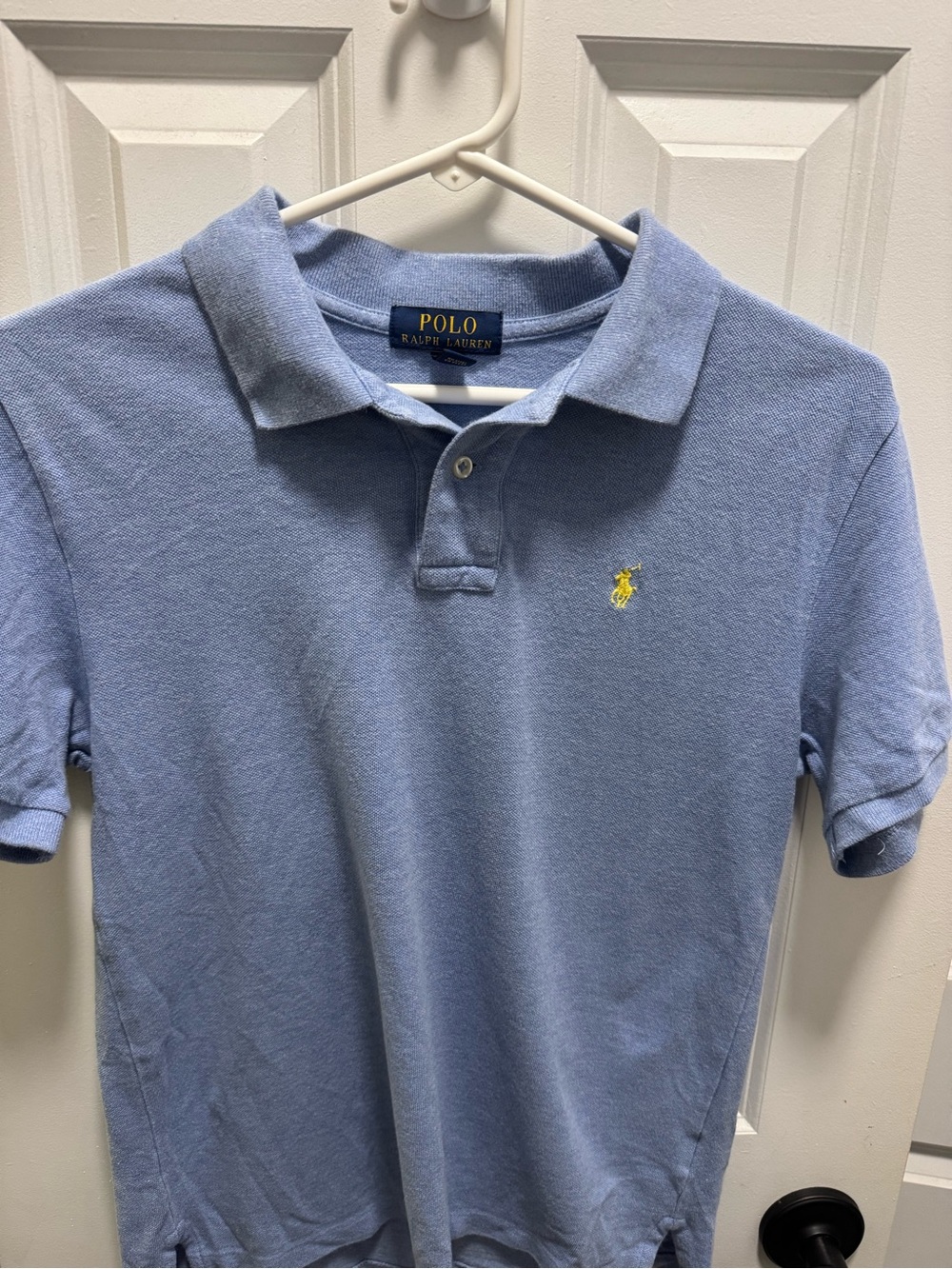 Polo by Ralph Lauren Boys Sky Blue Polo with Yellow Pony